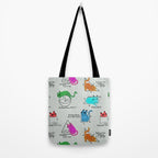 Cat Math Tote Bag Gallery Image 2