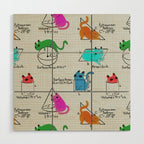 Cat Math Wood Wall Art Gallery Image 1
