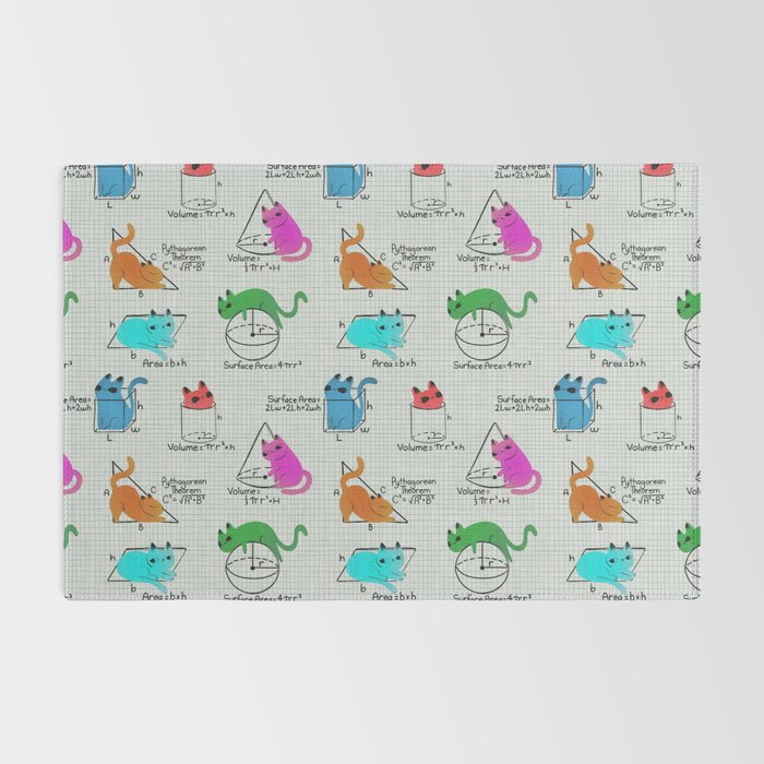Cat Math Rug Gallery Image 2