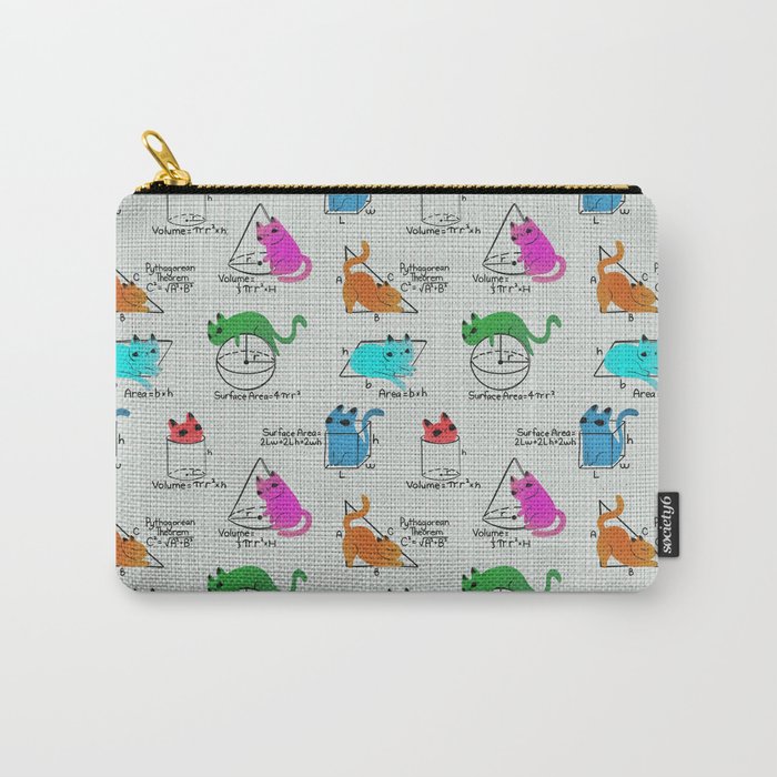 Cat Math Carry All Pouch Gallery Image 1
