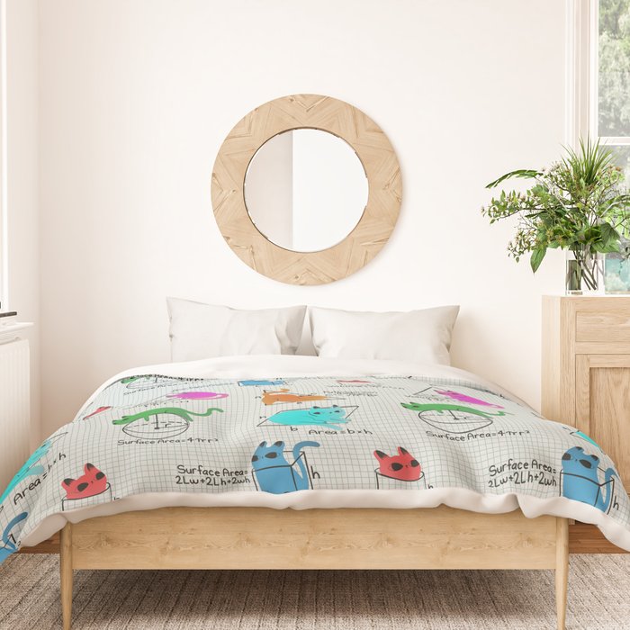 Cat Math Duvet Cover Gallery Image 3