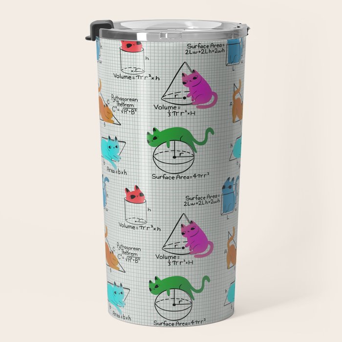 Cat Math Travel Mug Gallery Image 3