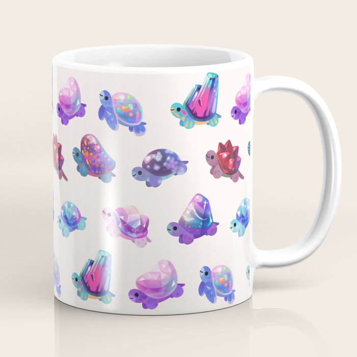 Jewel turtle - pastel Coffee Mug Gallery Image 1