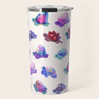 Jewel turtle - pastel Travel Mug Gallery Image 1