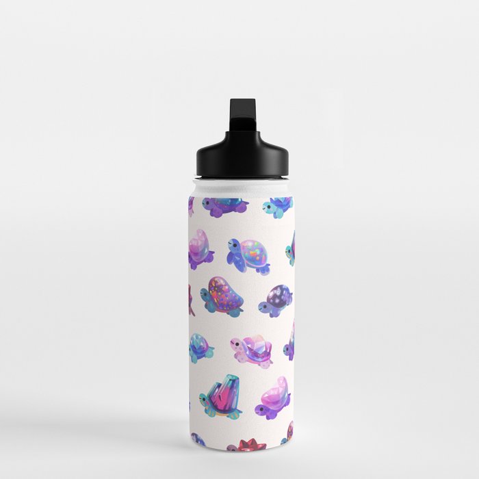 Jewel turtle - pastel Water Bottle Gallery Image 3