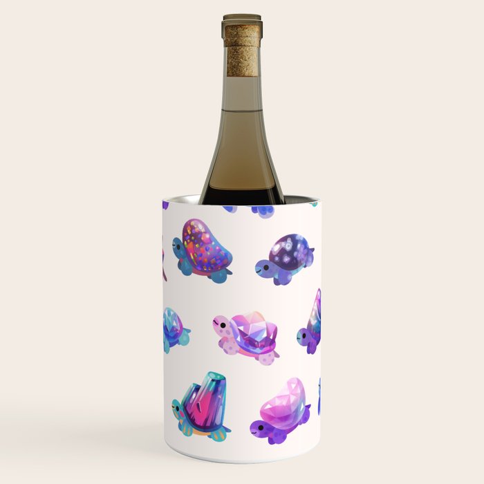 Jewel turtle - pastel Wine Chiller Gallery Image 2