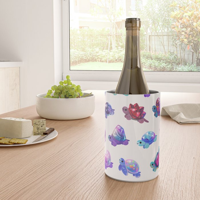 Jewel turtle - pastel Wine Chiller Gallery Image 4