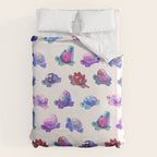 Jewel turtle - pastel Duvet Cover Gallery Image 6