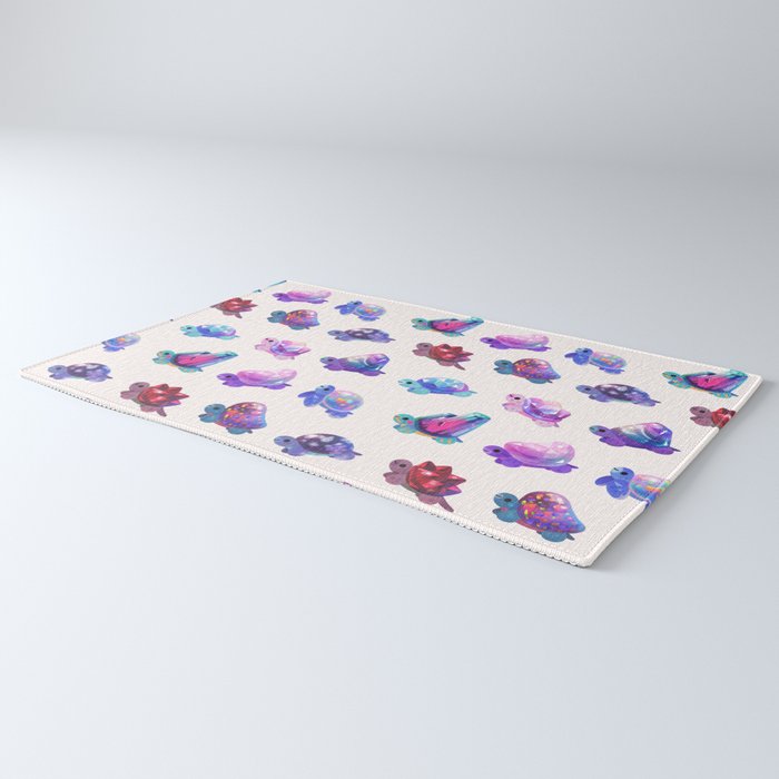 Jewel turtle - pastel Rug Gallery Image 3