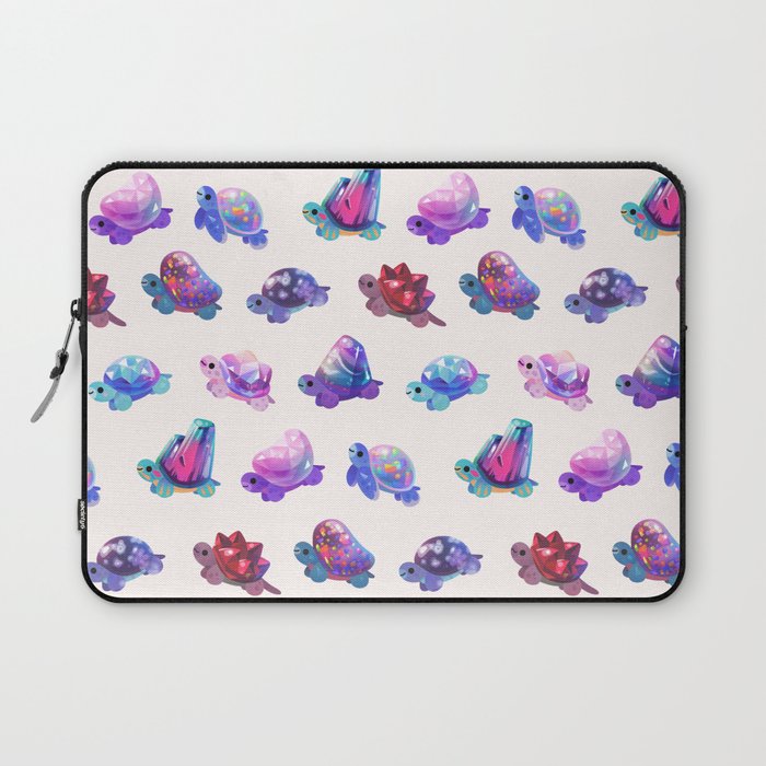 Jewel turtle - pastel Laptop Sleeve Gallery Image 1