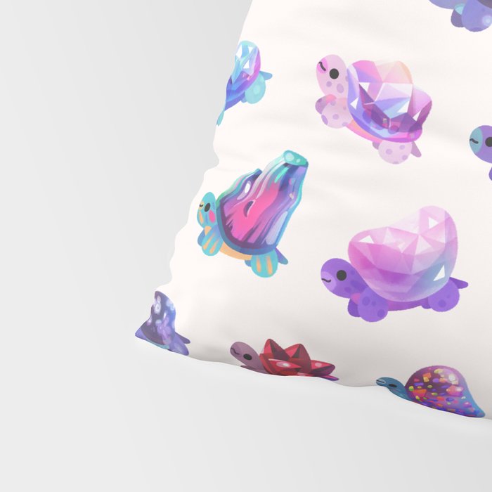 Jewel turtle - pastel Pillow Sham Gallery Image 4