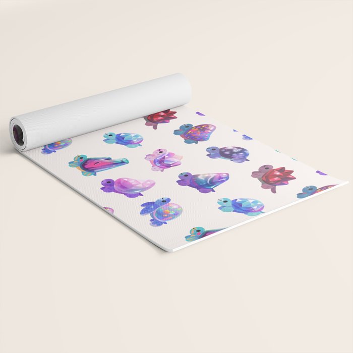Jewel turtle - pastel Yoga Mat Gallery Image 2