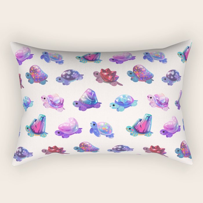 Jewel turtle - pastel Rectangular Pillow Gallery Image 2