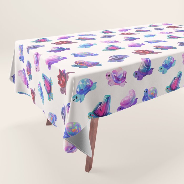 Jewel turtle - pastel Tablecloth Gallery Image 1