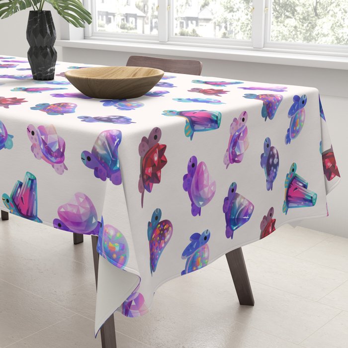 Jewel turtle - pastel Tablecloth Gallery Image 3