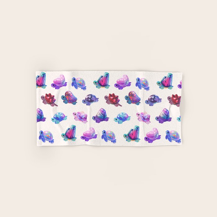 Jewel turtle - pastel Bath Towel Gallery Image 1