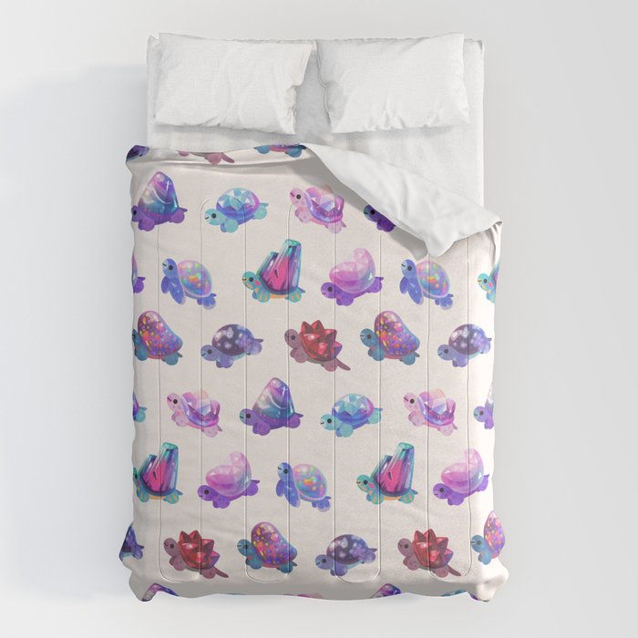 Jewel turtle - pastel Comforter Gallery Image 6