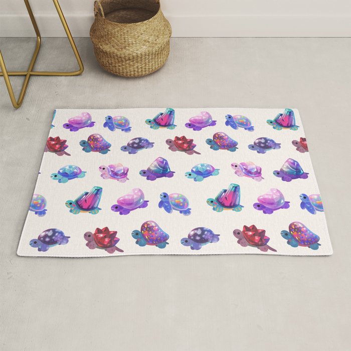 Jewel turtle - pastel Rug Gallery Image 1