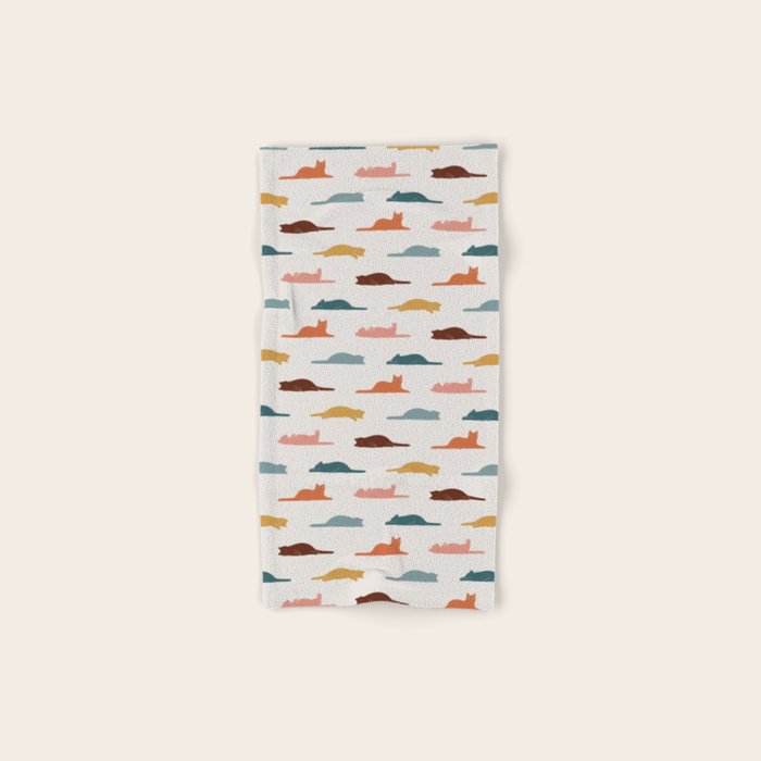Lazy Cat Pattern Bath Towel Gallery Image 1