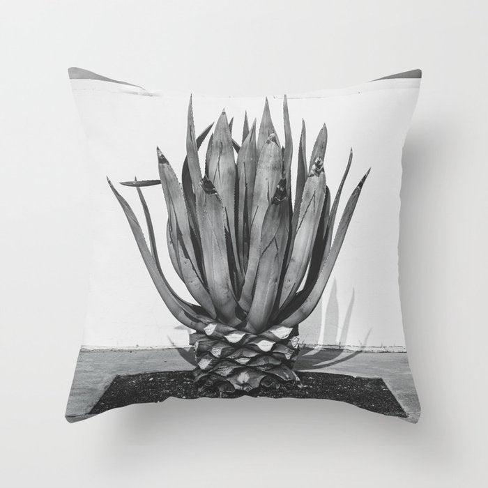 Marfa Texas Agave x West Texas Photography Throw Pillow Gallery Image 1