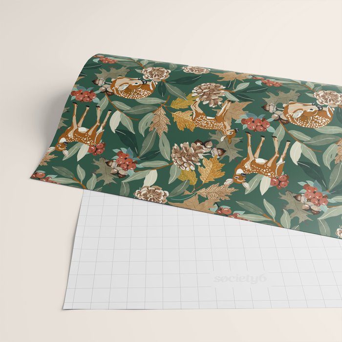 Deer in the autumn nature 22 Wrapping Paper Gallery Image 2
