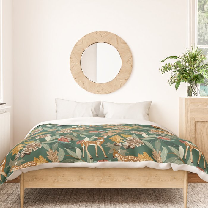 Deer in the autumn nature 22 Duvet Cover Gallery Image 3