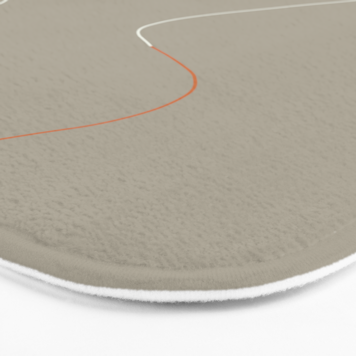Minimal Line Art Woman Figure II Bath Mat Gallery Image 3