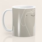Minimal Line Art Woman Figure II Coffee Mug Gallery Image 3