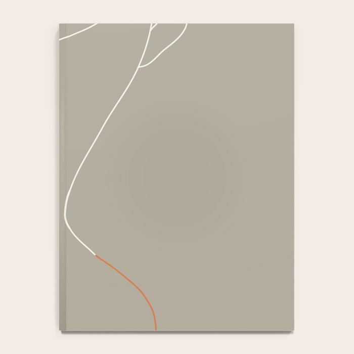 Minimal Line Art Woman Figure II Notebook Gallery Image 4