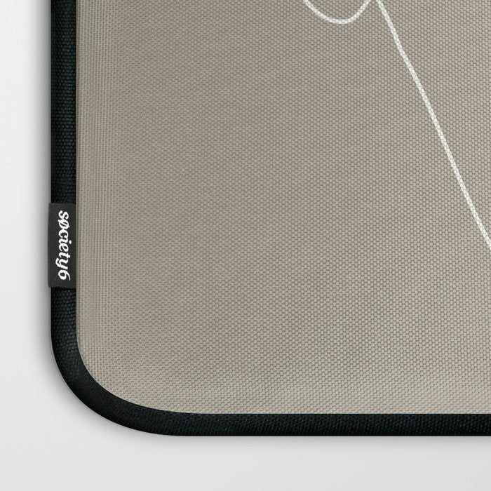 Minimal Line Art Woman Figure II Laptop Sleeve Gallery Image 3