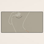 Minimal Line Art Woman Figure II Desk Mat Gallery Image 3