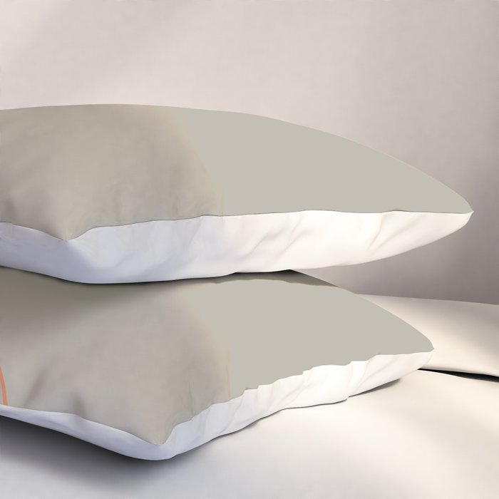 Minimal Line Art Woman Figure II Pillow Sham Gallery Image 3