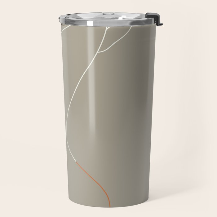 Minimal Line Art Woman Figure II Travel Mug Gallery Image 2