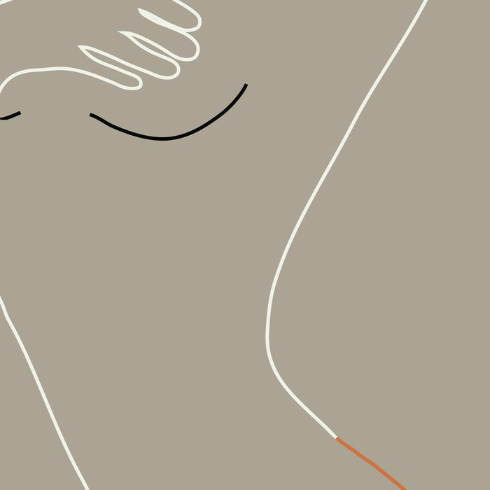Minimal Line Art Woman Figure II Coffee Mug Gallery Image 2