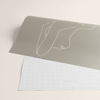 Minimal Line Art Woman Figure II Wrapping Paper Gallery Image 2