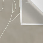 Minimal Line Art Woman Figure II Wall Tapestry Gallery Image 3