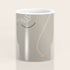 Minimal Line Art Woman Figure II Coffee Mug Gallery Image 4