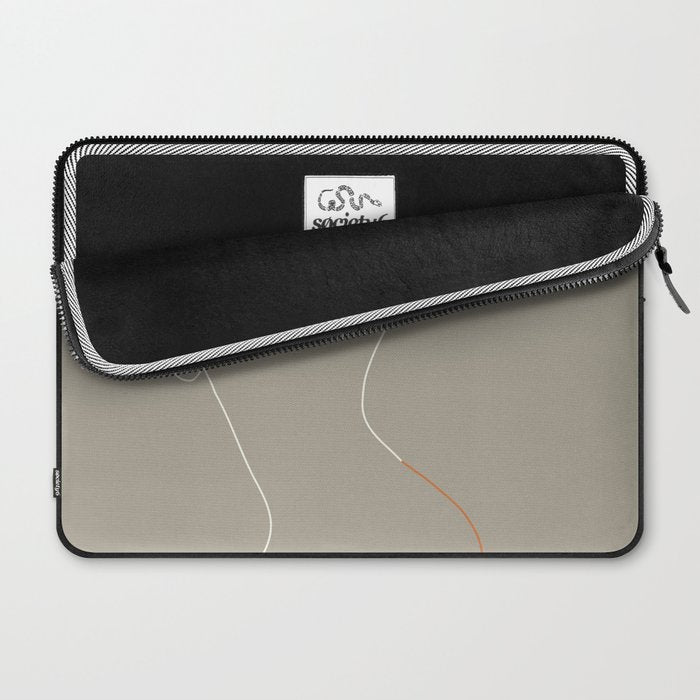 Minimal Line Art Woman Figure II Laptop Sleeve Gallery Image 2