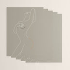 Minimal Line Art Woman Figure II Wrapping Paper Gallery Image 3