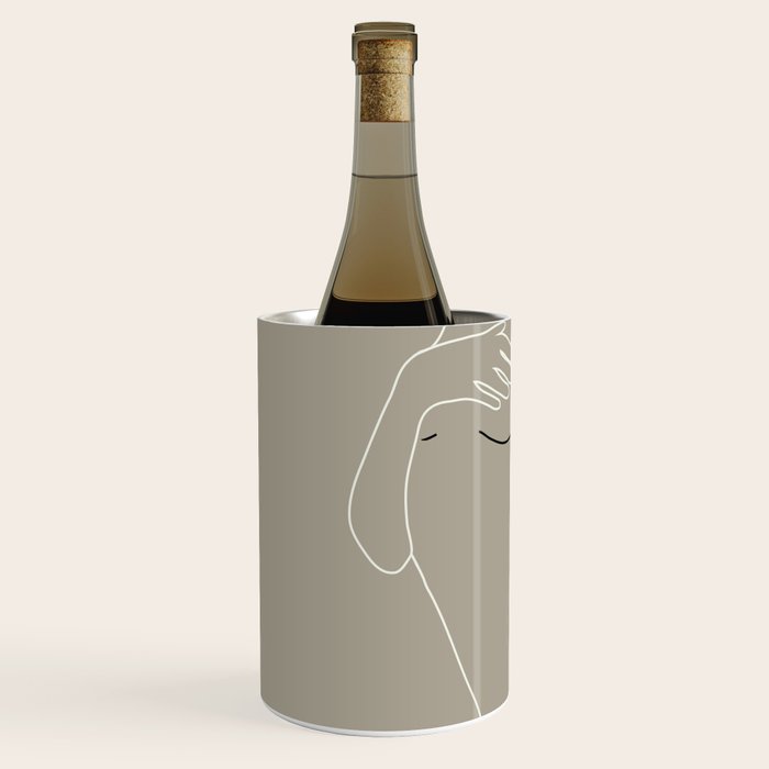 Minimal Line Art Woman Figure II Wine Chiller Gallery Image 2