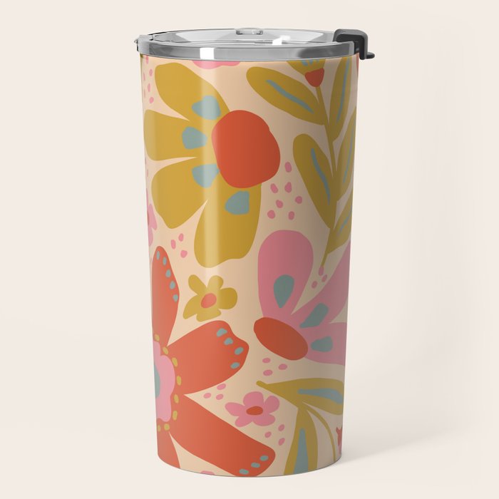 Happy Bloom Travel Mug Gallery Image 2