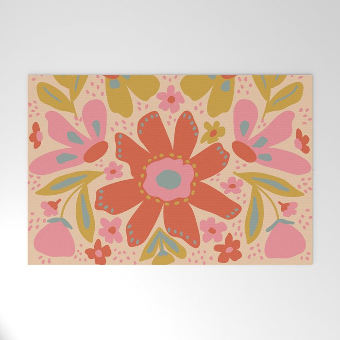 Happy Bloom Welcome Mat Gallery Image 1
