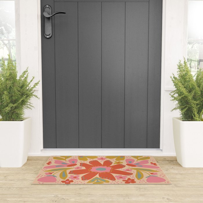 Happy Bloom Welcome Mat Gallery Image 3