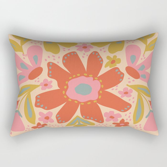 Happy Bloom Rectangular Pillow Gallery Image 2