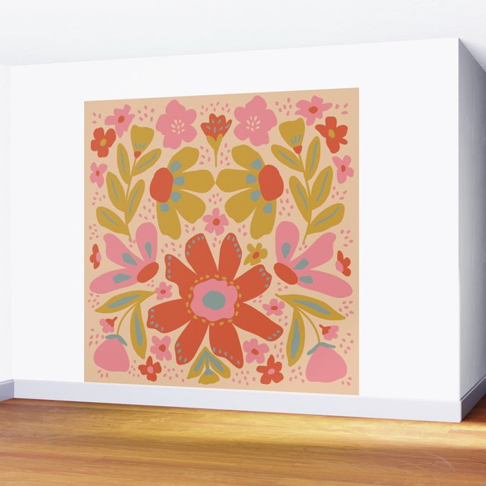 Happy Bloom Wall Mural Gallery Image 2