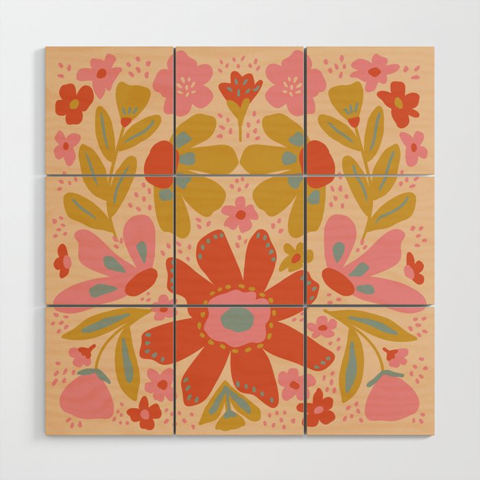 Happy Bloom Wood Wall Art Gallery Image 1