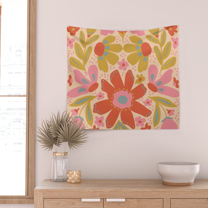 Happy Bloom Wall Tapestry Gallery Image 2
