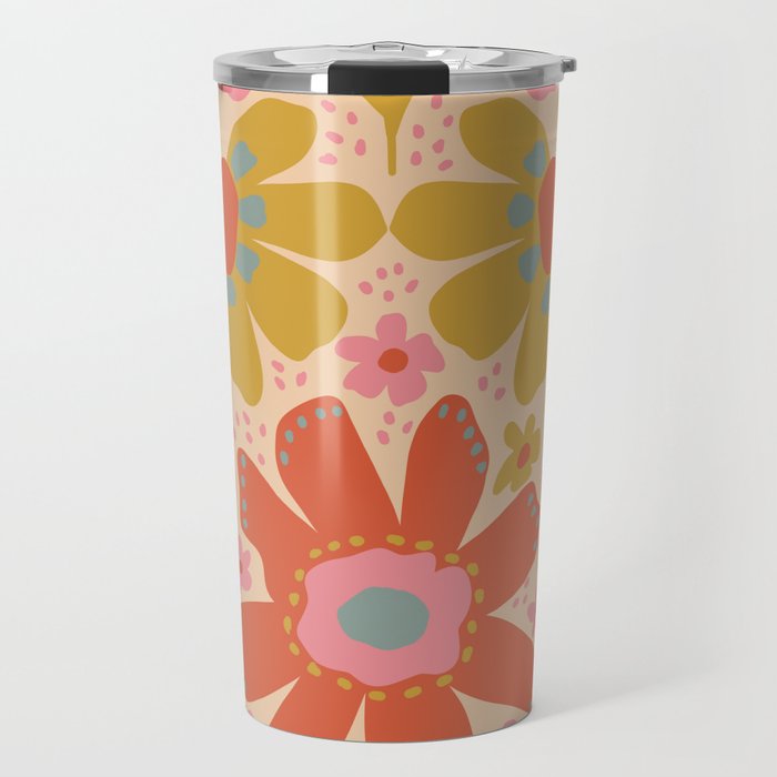 Happy Bloom Travel Mug Gallery Image 1
