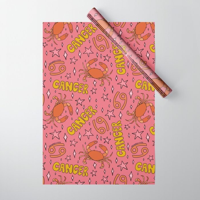 Cancer Print Wrapping Paper Gallery Image 1