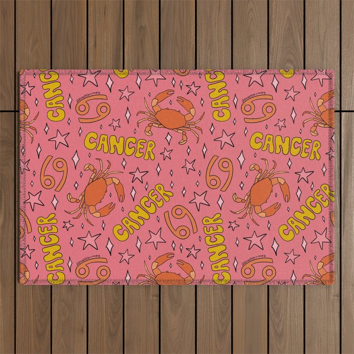 Cancer Print Outdoor Rug Gallery Image 1